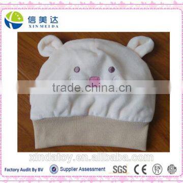 Cheap plush baby hat/lovely baby sleeping hat