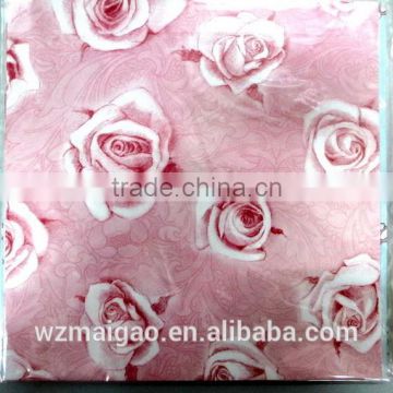 Rose Printed Wrapping Paper For Birthday Gifts