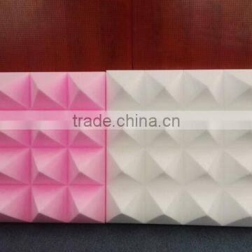 Factory wholesale pyramid soundproof foam, sound insulation panel foam, white melamine studio acoustic foam