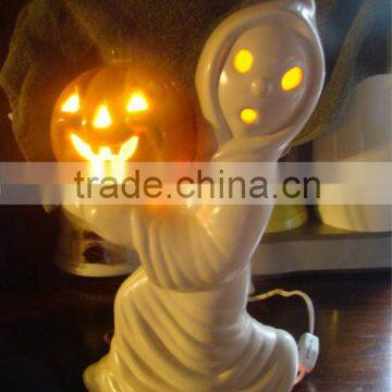 ceramic ghost halloween light lamp