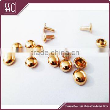 metal mushroom cap rivets for handbags