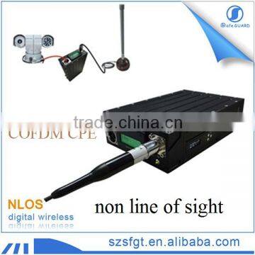 Mobile COFDM network technology non line of sight CPE with antenna