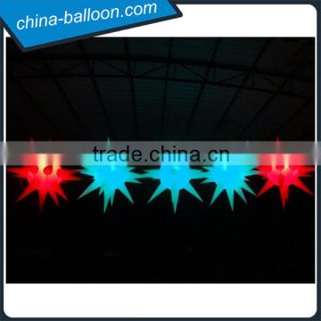 Party or hotel ceiling decoration inflatable led star/ decorative inflatable star balloon from China