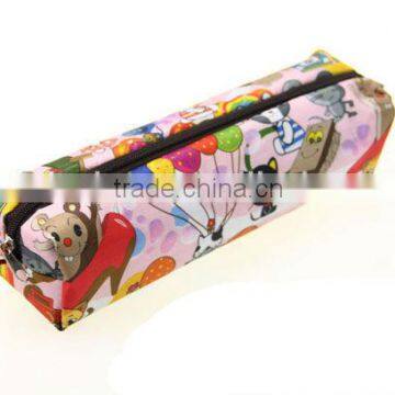 Waterproof Oxford cloth cute pencil case, large capacity Cartoon pencil bag, creative stationery bags