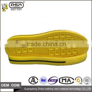 RUBBER Outer Shoe Sole Manufactures In China for skateboard causal shoe with size 36-45