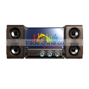 2.1 Wooden Home Theatre Speaker With USB Port SD Card and Fm Radio photo-4
