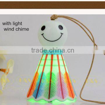 With Light Ceramic Wind Chime