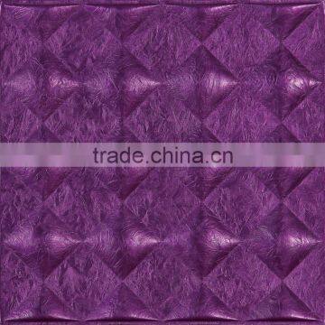 Luxury soft leather design pu wall panel