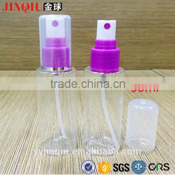 50ml transparent plastic bottle water mist spray makeup toner packaging straight press bottle