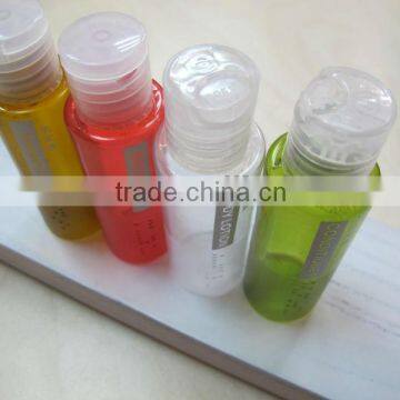 High Quality Hotel Use PVC Bottle With braille and flip-top cap