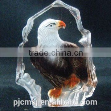 2015 hot sale Cheap crystal iceberg for decoration eagle crystal image