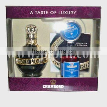 China manufacturer plastic wine glass gift packaing box