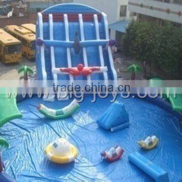 Summer Hot Sale customized giant inflatable water park slides,commercial inflatable water park for sale