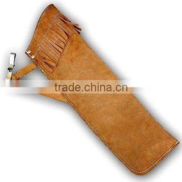 Traditional Leather Hip Side Arrow Quiver Brown