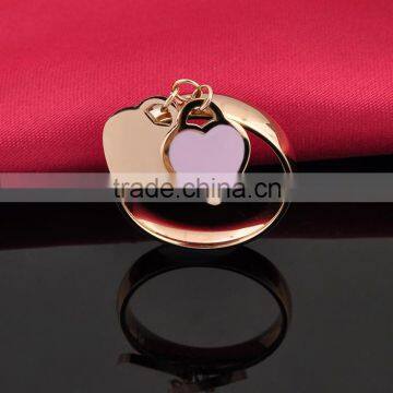 New Arrival Stainless Steel Enamel Heart Ring Woman photo-4