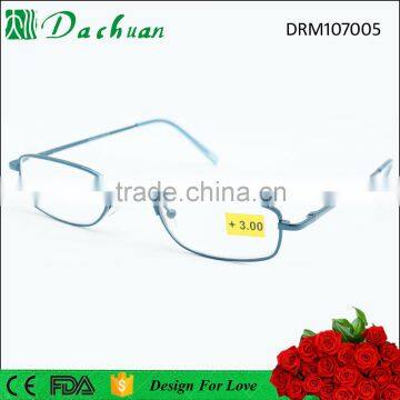 Simple design classic metal reading glasses with PC tips