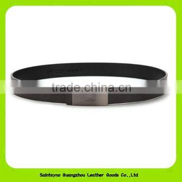 China Leather Factory Luxury Cross Pattern Leather Belt Men 16234 photo-6