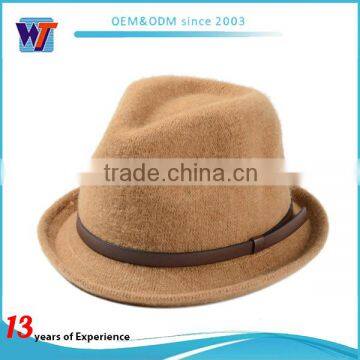 Custom Your Own Logo Promotional Fedora Hat Felt Hat photo-5
