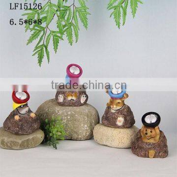 New Products Polyresin Owl Solar Led Lights Outdoor photo-5