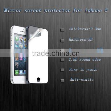 Cheap price full cover screen mirror tempered glass screen protector for iphone