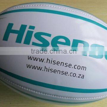 Machine stitched size 5 pvc rugby ball