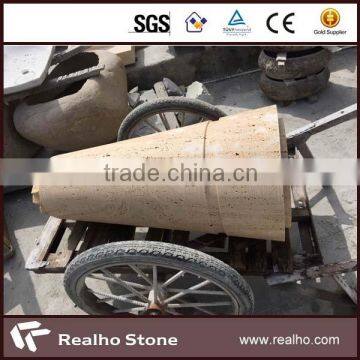 Beige Travertine Free Standing Hand Basin photo-4