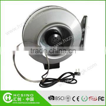 Metal Casing Reversible AC Inline Duct Fan/ Greenhouse Plant Air Exhaust Fan/ Flexible Duct Fan with Flange