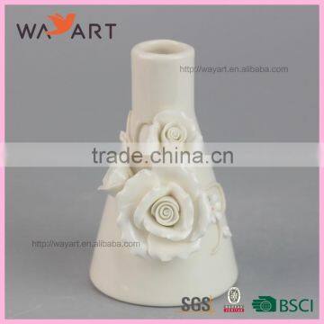 Popular Flower White Ceramic Essential Oil Bottle photo-2