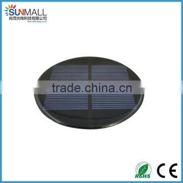 Customized cheap 0.68w mono mini epoxy round solar panel