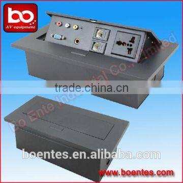 Conference Socket for Desktop Pop Up Power Outlet Box With USB Power Charging photo-3