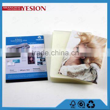 Yesion Professional Heat PET/EVA Clear Laminating Flim Pouch Used for Protect Photo Paper