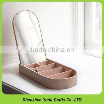 Removable MDF dressing case with morror helpful wooden container in bedroom