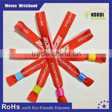 Promotional fabric textile woven wristbands for event