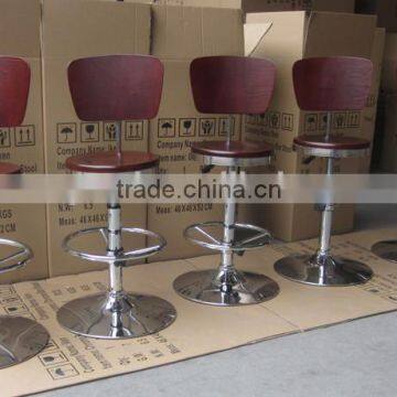 Metal Bar Chair Wooden Bar Chair Wood photo-2
