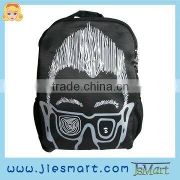 JSMART backpack M&L customized rucksack abstract art MOQ FREE photo bag sublimation printing