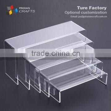 customized U-shaped Five-piece fitted transparent acrylic shoe display