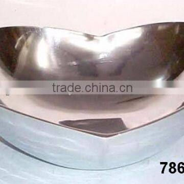 Aluminium Metal Fruit Candy Bowl Mirror Polish