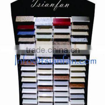 SR078 2015 Popular Metal Stone display Tower rack for showroom