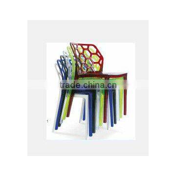 White plastic outdoor chairs