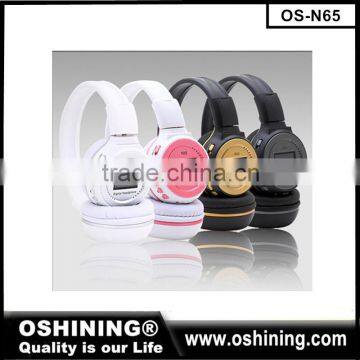 OEM headphones factory Custom Logo Noise Cancelling Wireless Earpiece Headphones bluetooth headsets