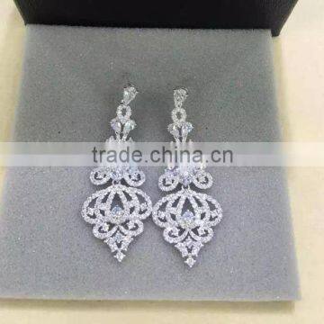 wedding style cubic zirconia earring Bridal earrings