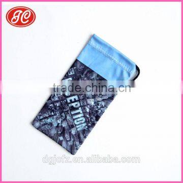 OEM logo custom digital printing eyeglasses pouch