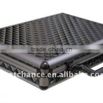 BRAND NEW BLACK ALUMINUM LAPTOP NOTEBOOK ATTACHE HARD CASE