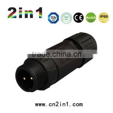 SQ14-2P IP68 10A Nylon Solder Waterproof Electric Cable Wire Connector photo-4