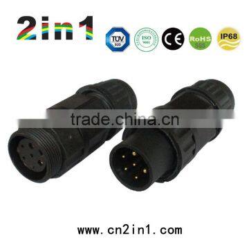 260A 2+4Pin IP68 Soldering Electric Cable Wire Waterproof Connector