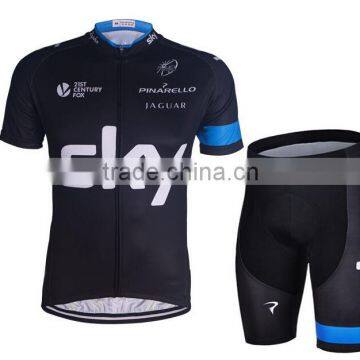hot sale sky men's racing sport short jersey cycling wear clothing bike uniform set