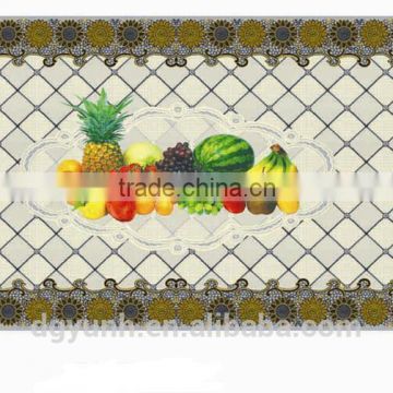 Newest transparent printed all-in-one vinyl table cloth piece/roll