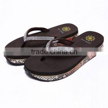 Fashion black casual women high heel beach sandals