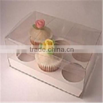 clear transparent cupcake folding pet box