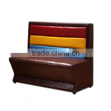 Custom leather booth seating restaurant booths used for coffee shop for sale